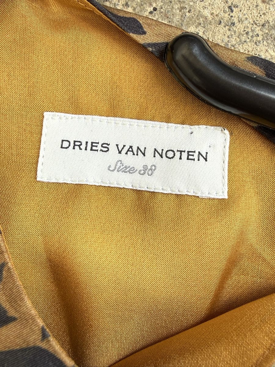 Camicette: DRIES VAN NOTEN Bluse Viskose / Seide mit Hahnentrittmuster – Usato da Konolfingen venduto da petzipetz 3