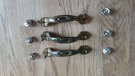 Alte Schubladengriffe Messing