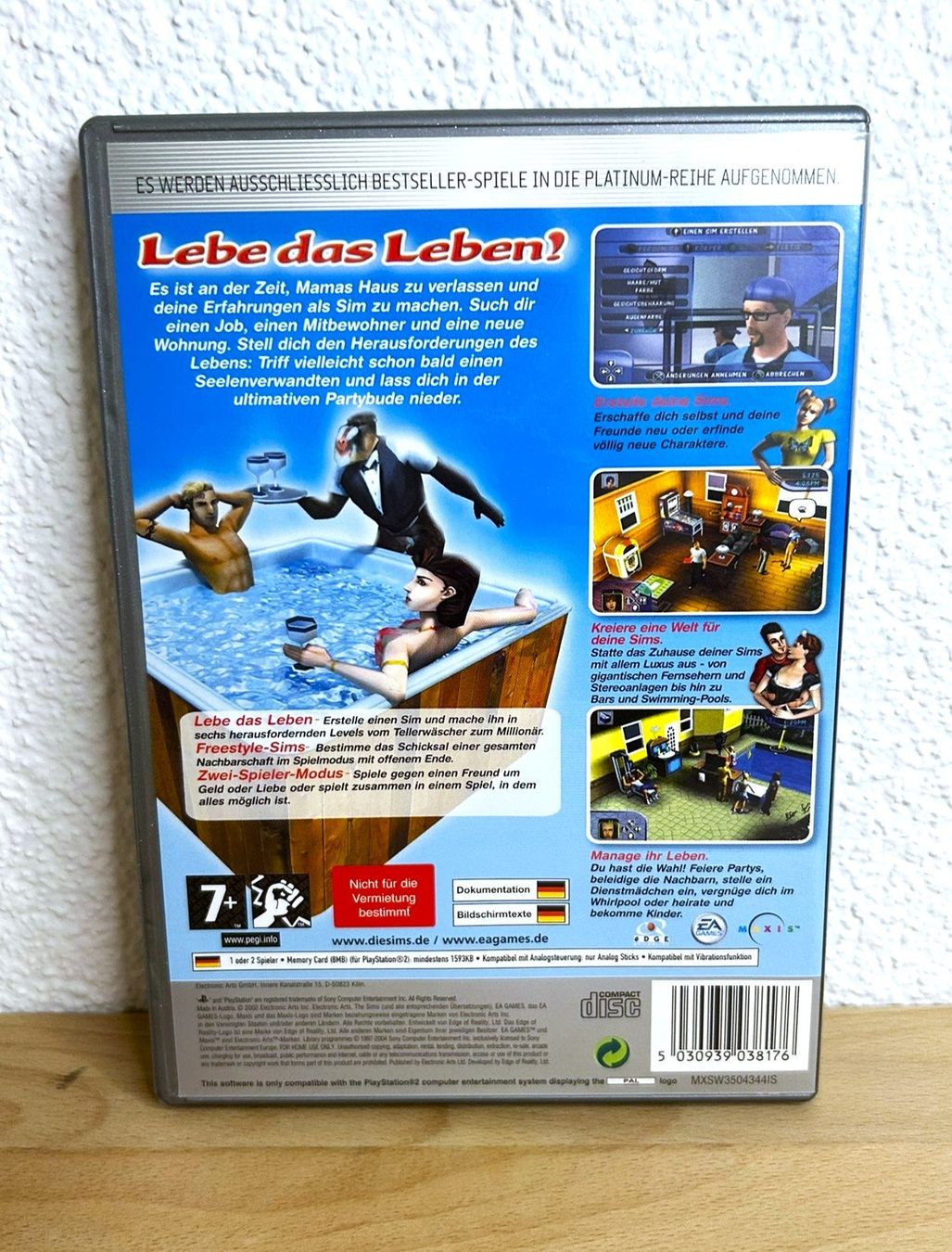 Giochi: Die Sims Platinum PS2 – Usato da St. Gallen venduto da bubblybee 1