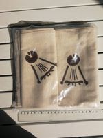 Tischtuch mit 6 Servietten, handbedruckt