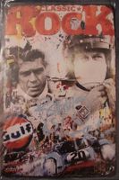 NEU: Steve McQueen Gulf Blechschild Auto Plakat