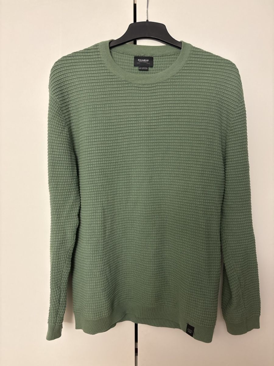 Pull&Bear Maglioni & Felpe: Pull & Bear Green waffle knit sweater – Nuovo (secondo la descrizione) da Chêne-Bougeries venduto da alm_8rfx