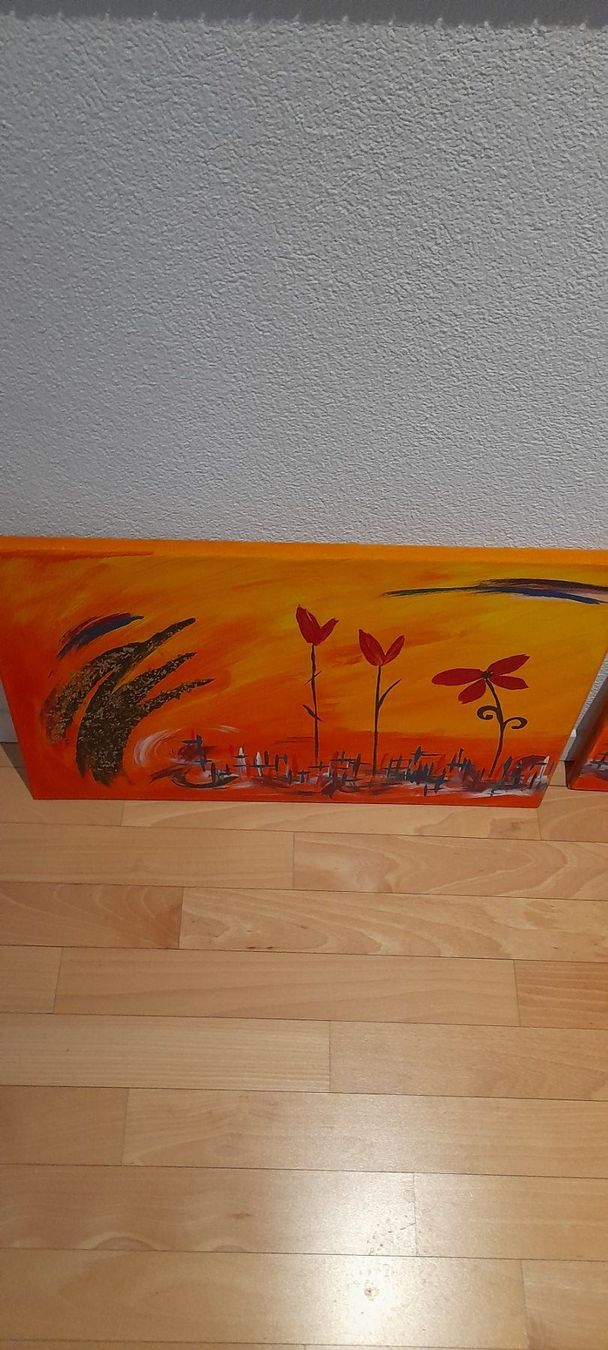 Tableaux: Anna Efka Acrylbild Fleur Princess – D'occasion à Schiers par Carmela8 2