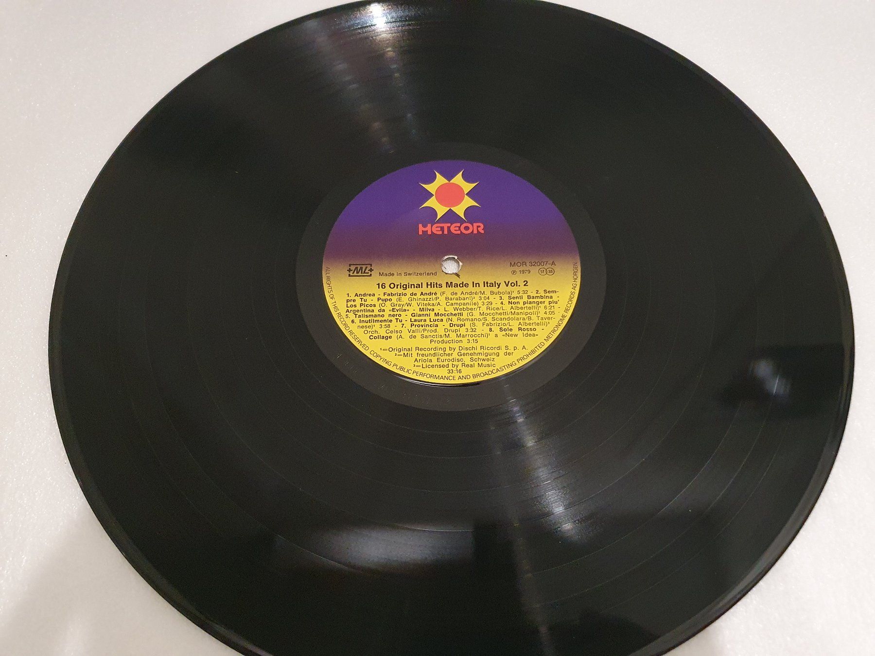 Dischi in vinile: 16 Original Hits Made In Italy Vol. 2 – Usato da Uster venduto da Vinyl-Leidenschaft 2