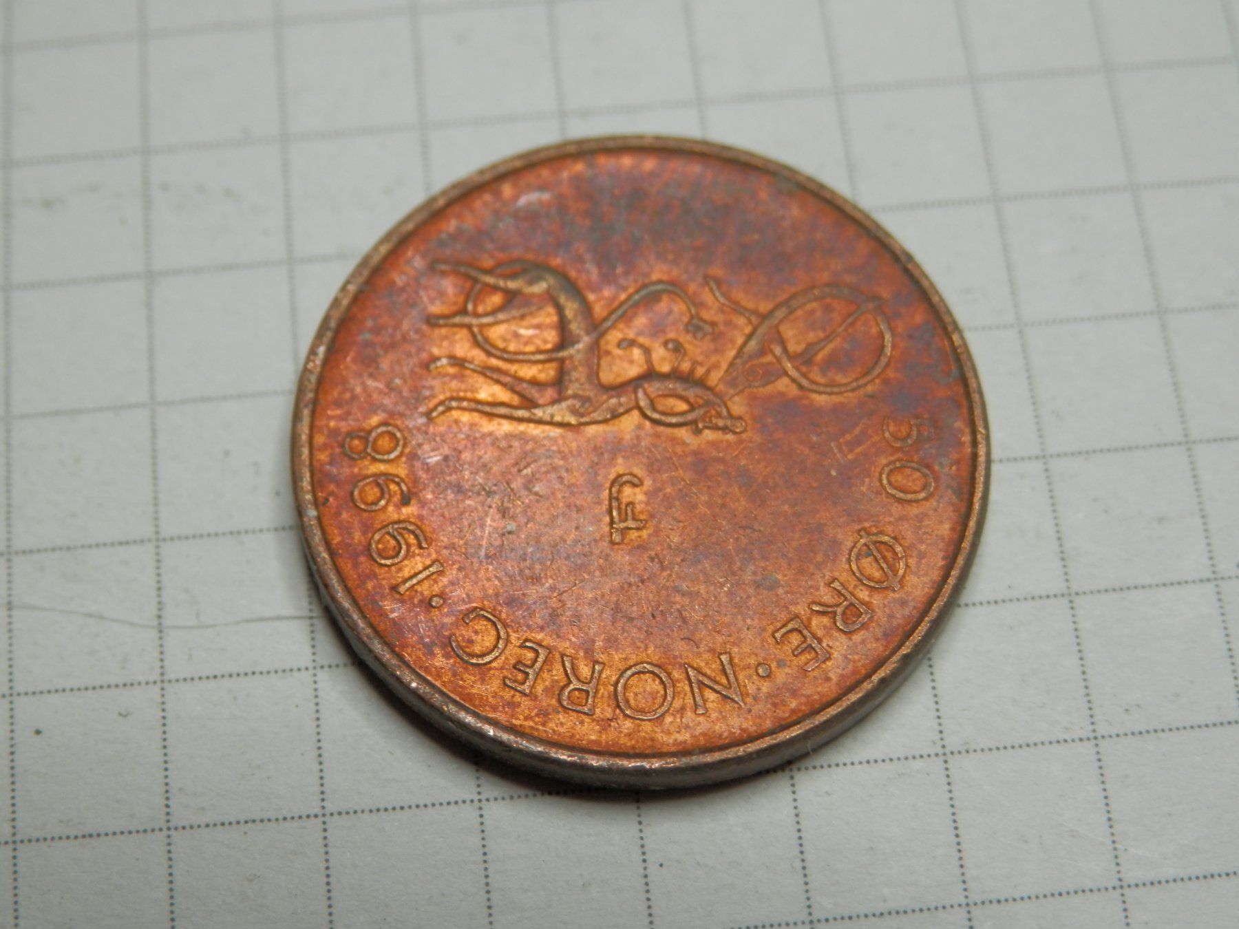 Tutti le monete: Norwegen  50 Öre, 1998 – Usato da Weiach venduto da weiach81 1