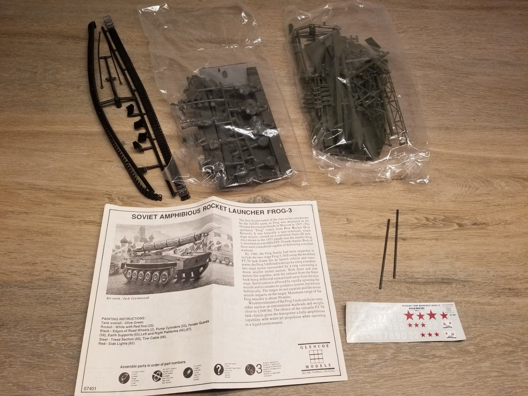 Kit di modellismo & Modellini statici: Glencoe Models 07401 FROG 3 missile carrier – Nuovo e nell'imballaggio originale da Schwadernau venduto da Blueray 2