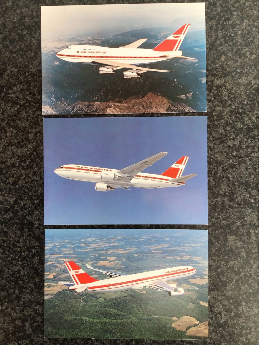 Cartoline postali: Air Mauritius - 3 cartes postales/Postkarten – Nuovo (secondo la descrizione) da Nyon venduto da Mundeis