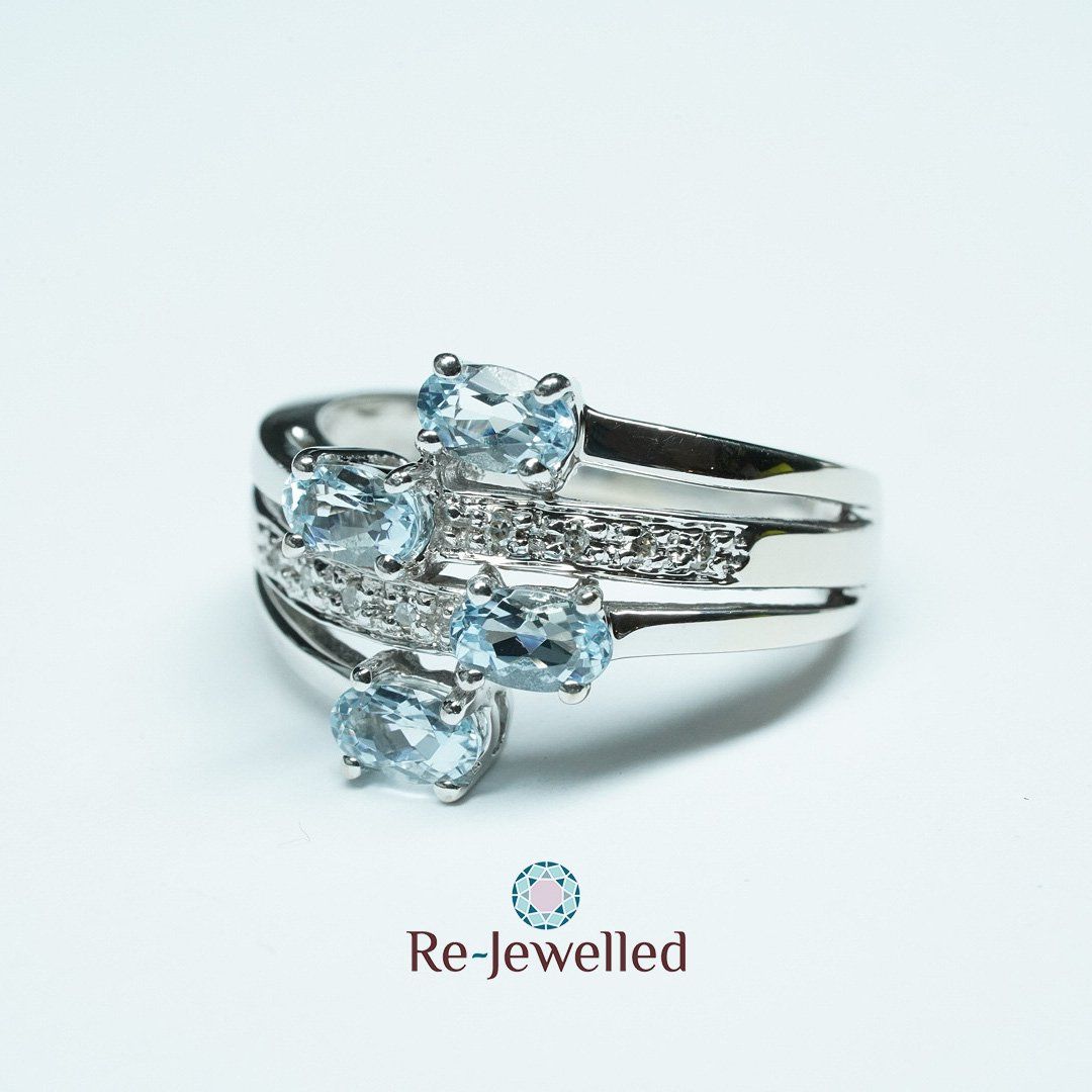 Anelli: Fingerring 14k Weissgold – Usato da Bülach venduto da Re-Jewelled 6