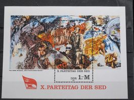 DDR 1981 10.Parteitag  Block 63 **
