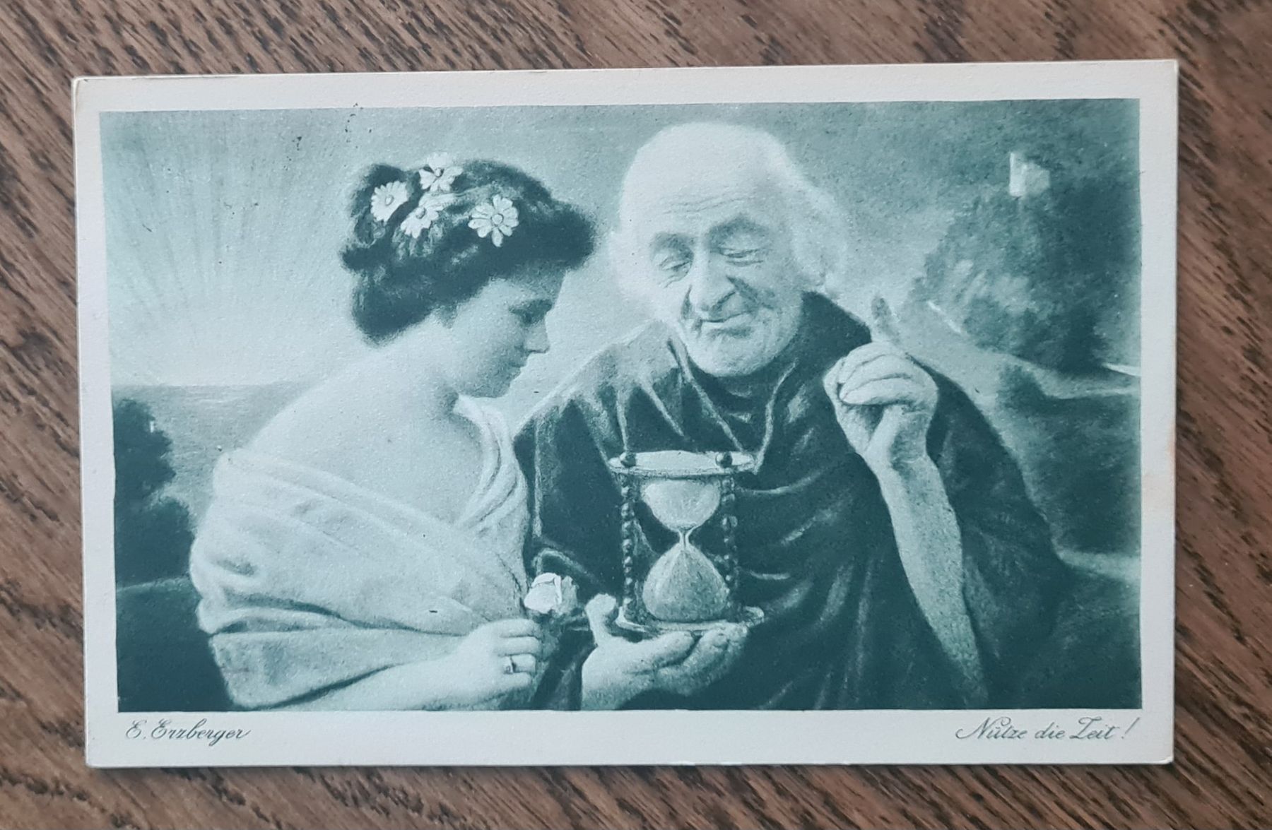Cartoline postali: Ansichtskarte Nutze die Zeit 1913 – Usato da Ebikon venduto da Donar50