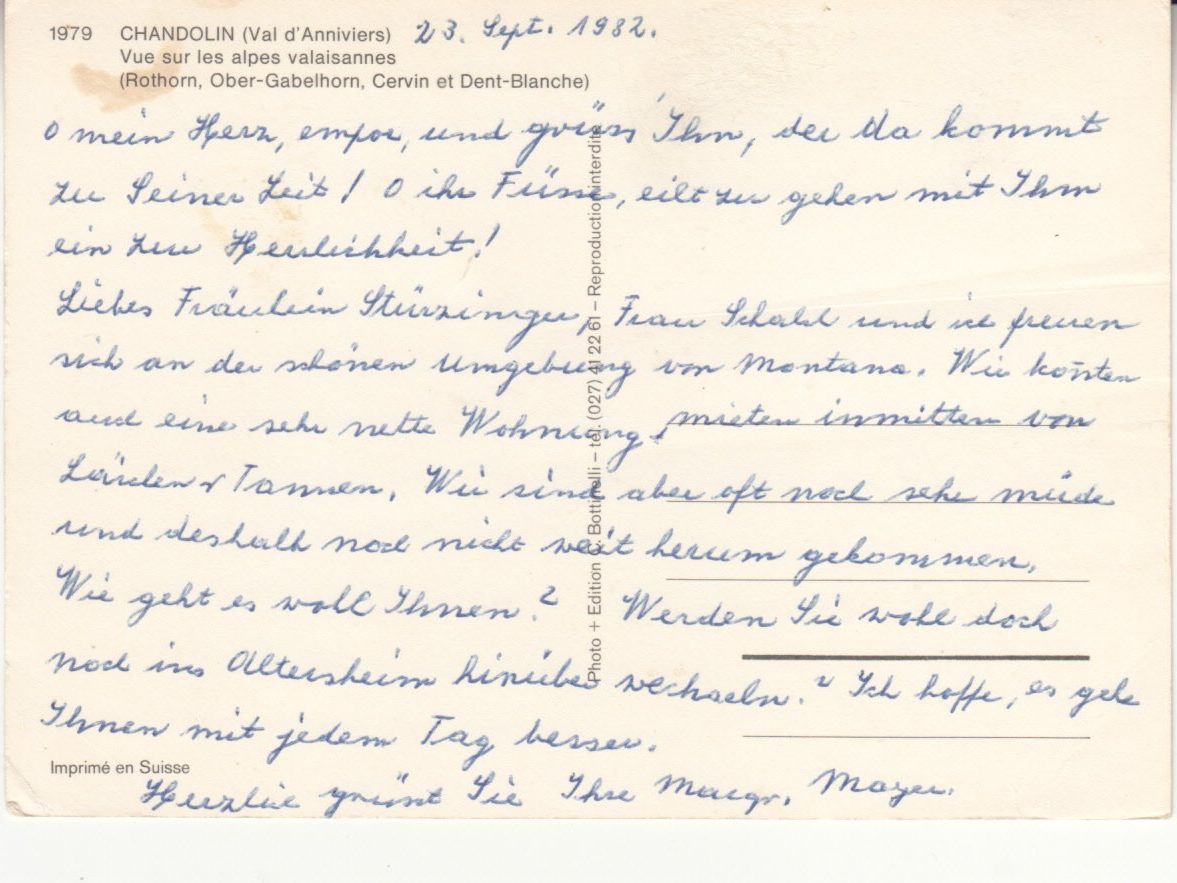 Cartes postales: Chandolin 1982 – D'occasion à Bürglen TG par StampGraf 1