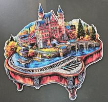 Grosses Holzpuzzle "Schloss im Flügel" Gr. A2