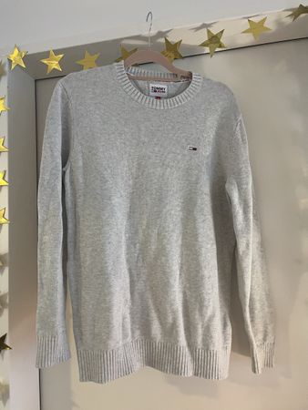 Tommy Jeans Pullover Baumwolle grau Grösse S guter Zustand