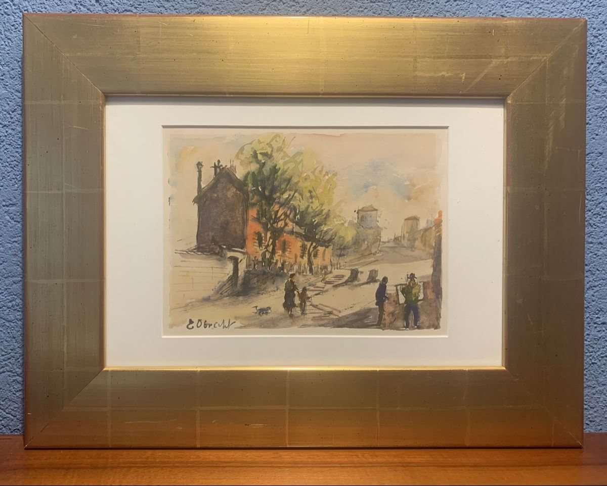 Gemälde: Aquarelle d’Emile Obrecht – Gebraucht aus Veytaux von Latourelle