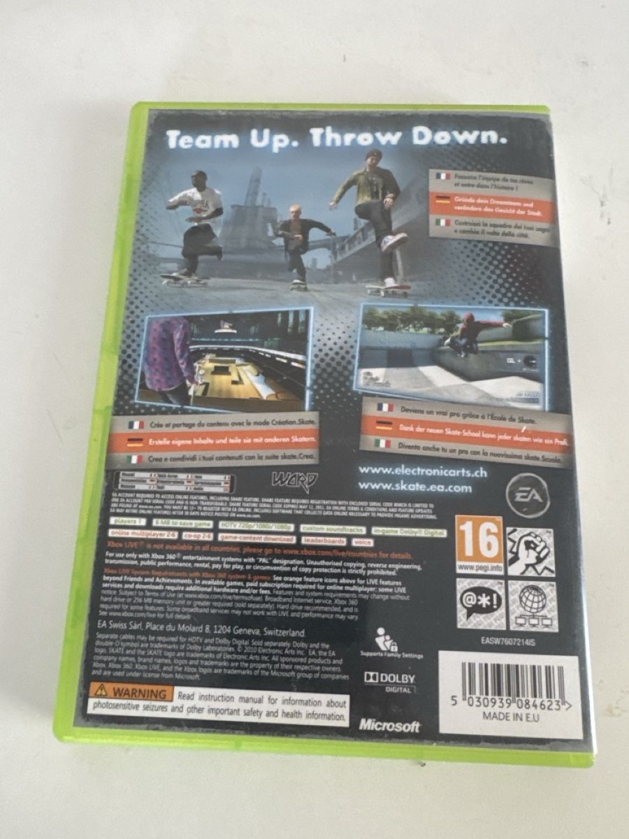 Microsoft Giochi: Spiel Skate 3 Xbox 360 – Usato da Winterthur venduto da Mariom7 1