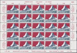 1965 Nr.434.2.01, postfrischer Kleinbogen +Abarten, K: 50.-