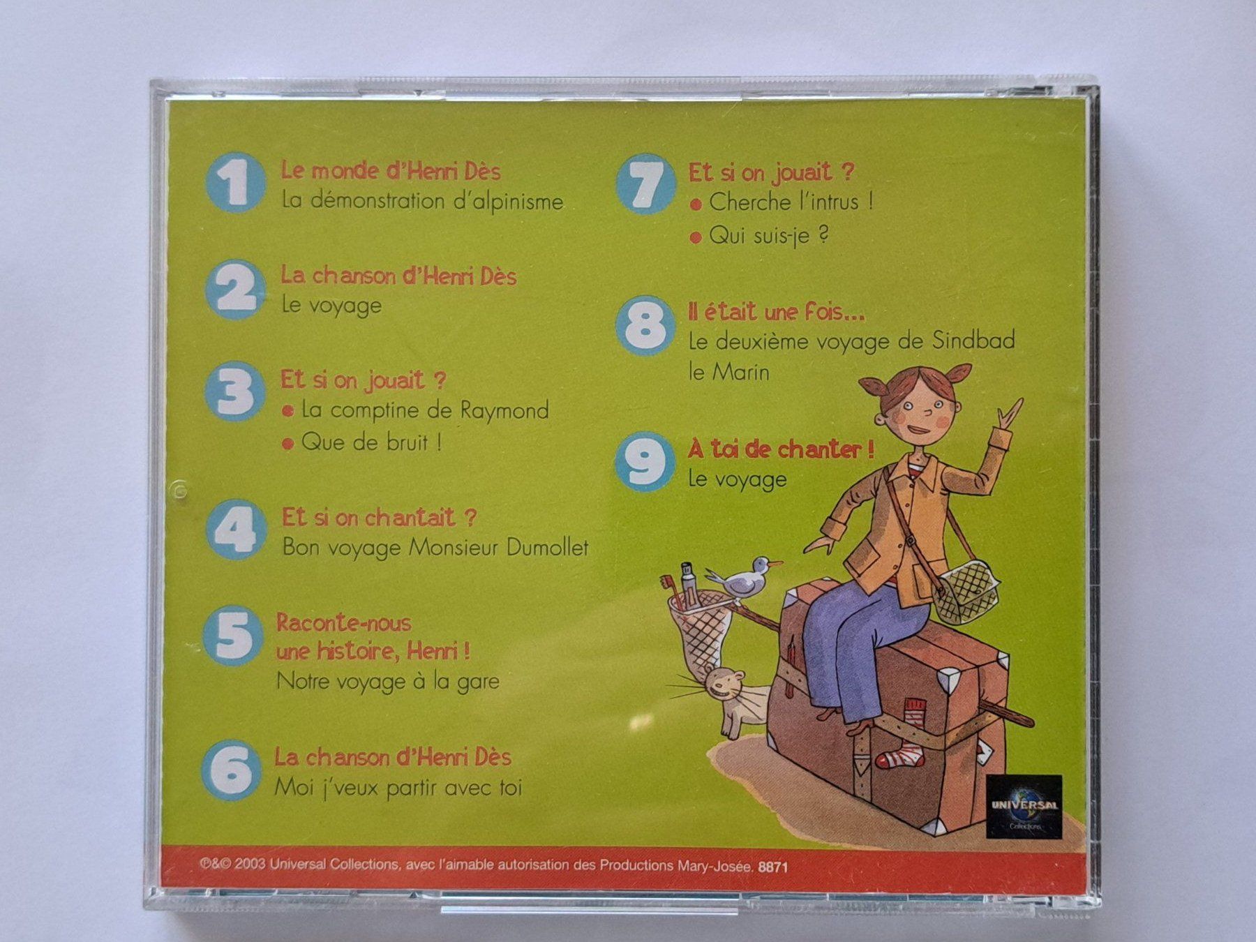 CD: Cd Le monde d'Henri Dès - Le voyage – Usato da Pully venduto da bro_n52j 2