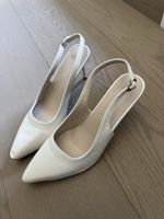 Slingback Pumps weiss Absatzschuhe Grösse 42 neuwertig