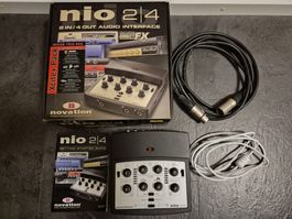 Novation nio 2|4 2IN/4OUT Audio Interface mit Zubehör