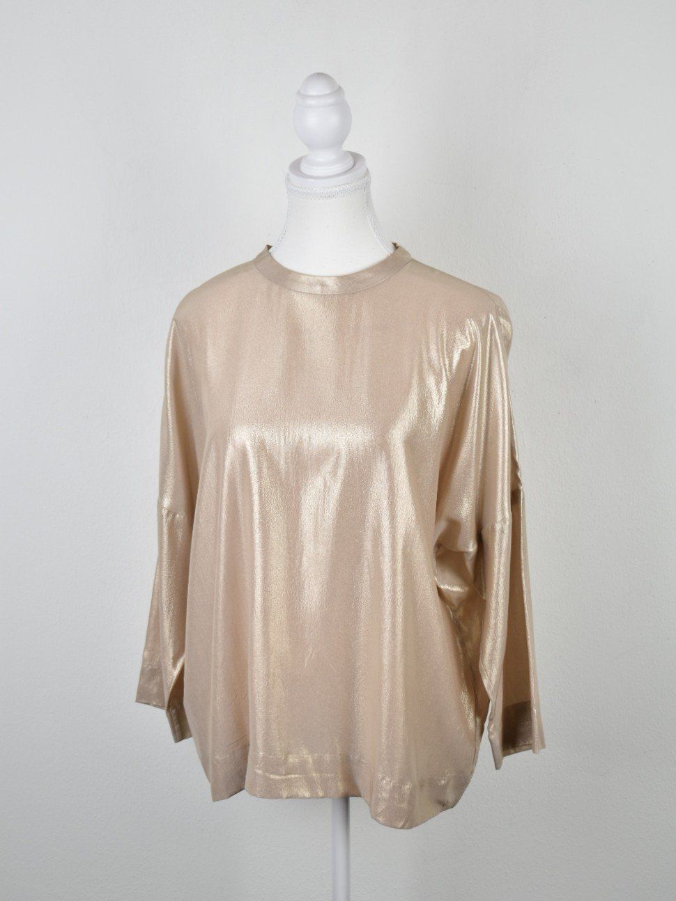 Camicette: Nice Connection Bluse, gold, 100% Seide, Gr.40 – Nuovo (secondo la descrizione) da Nürensdorf venduto da 2ND_STORY 1