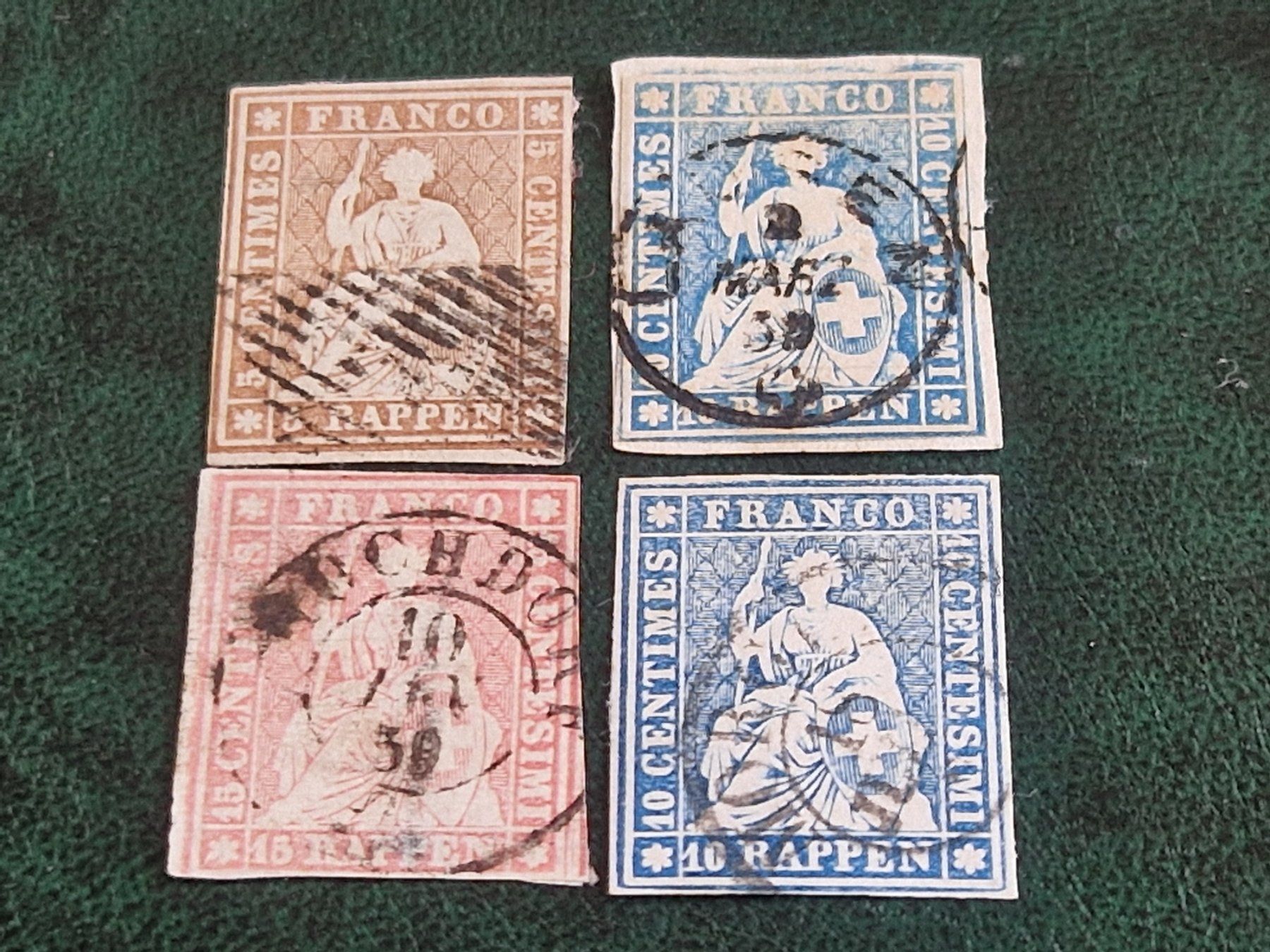 Alle Briefmarken: Strubel, 4 St., nicht bestimmt, ab 1.- – Gebraucht aus Burgdorf von Glossy01