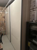 2 Wardrobe Micasa Doors Cream Grey Frame 50x236 cm New