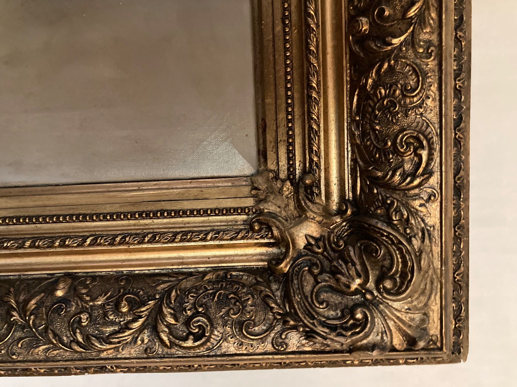 Gemälde: Gemälde Öl auf Leinwand von K.Hartmann "Handwerkerpause" – Gebraucht aus Luzern von Aura13 6