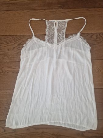 Camisole weiss Spitze Grösse S/M Wie Neu