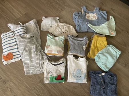 Grand lot de vêtements taille 74 automne/hiver 25 pièces