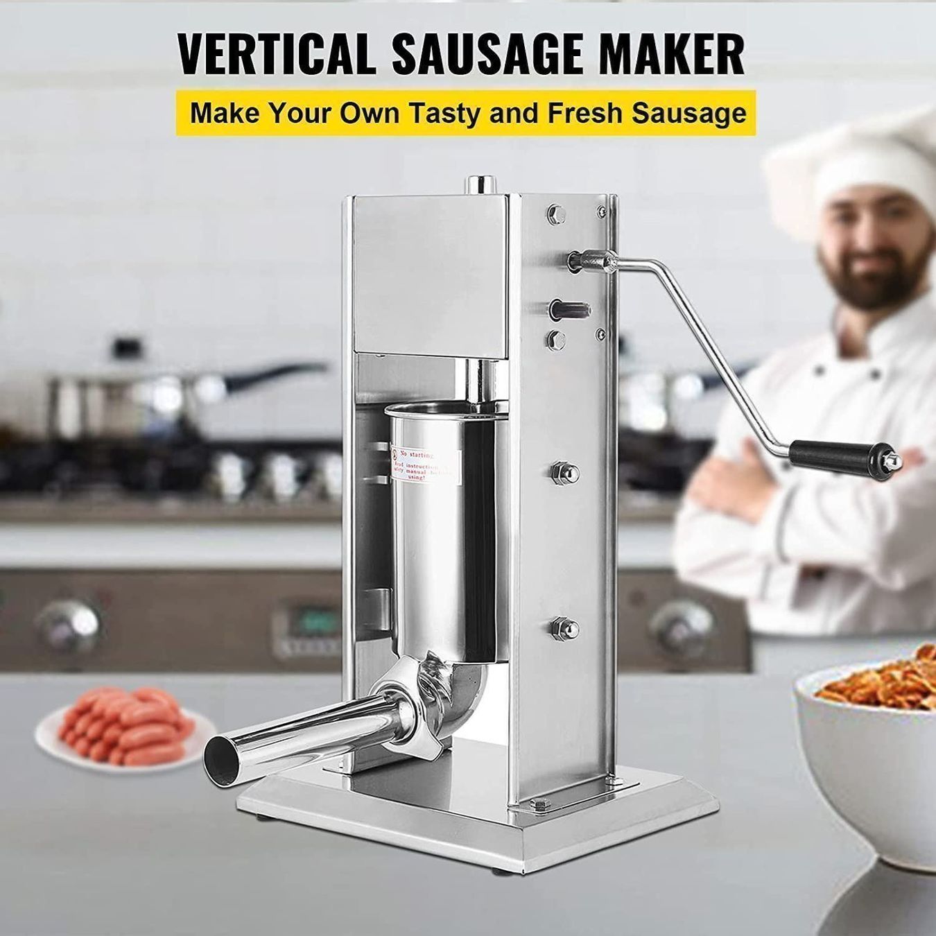 Elettrodomestici da cucina: Wurstfüller Wurstpresse Wurstspritze 10L – Nuovo (secondo la descrizione) da Thun venduto da Newnewshop 4