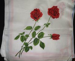 Tücher aus Baumwolle in weiss, 28 cm x 28 cm - 6 Stück -