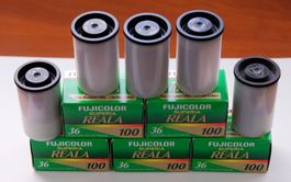 10 rouleaux de pellicule Fujifilm 24 x 36 mm