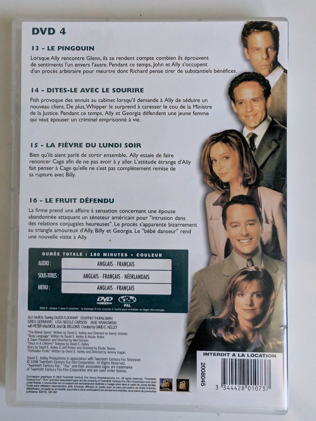 Tutti i DVDs: Titel: Ally McBeal, Saison 1, DVD4 – Usato da Spiegel b. Bern venduto da Chilidani 1
