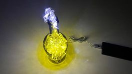 LED Lichterkette Weinflasche Deko Batteriebetrieben Neu