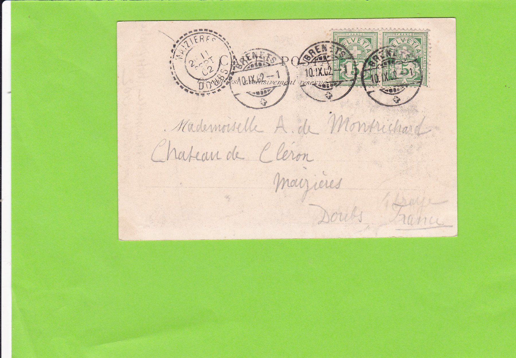 Cartoline postali: Chutes du Doubs – Usato da St. Peterzell venduto da neckertal 1