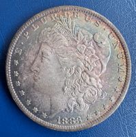 Morgan Dollar 1883 USA Silbermünze, Rainbow Ansatz
