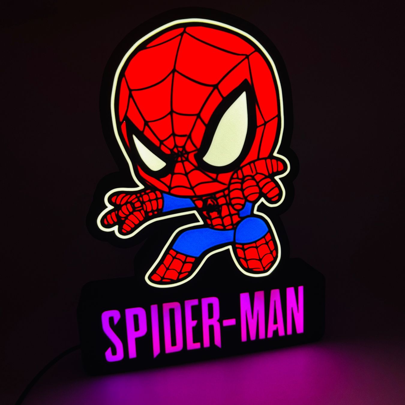 Lampade: Lightbox lampe led SPIDER MAN RGB – Nuovo (secondo la descrizione) da Vicques venduto da PAMB3D 5