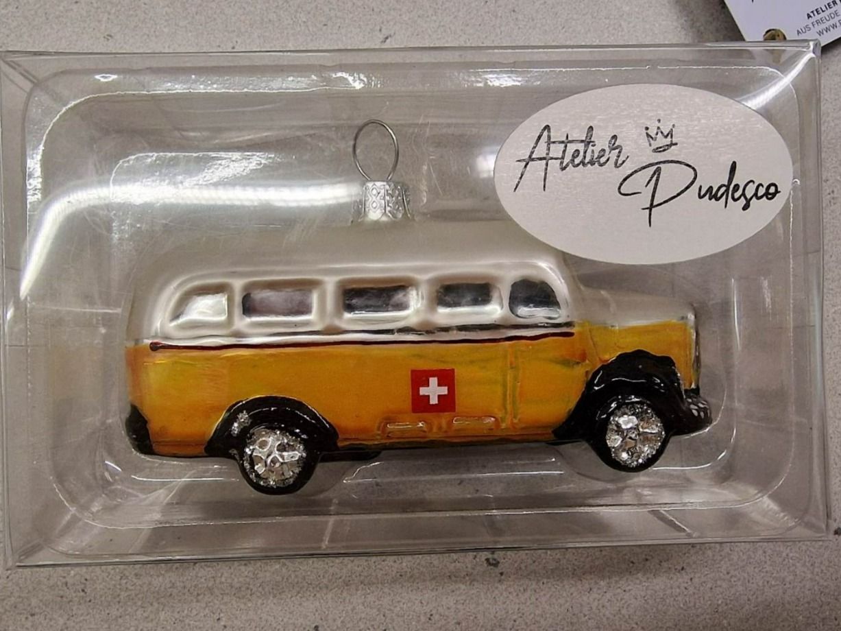 Toutes les décorations: Christbaumschmuck / Ornament CH-Motiv Postauto – Neuf avec emballage d'origine à Schaffhausen par AtelierPudesco