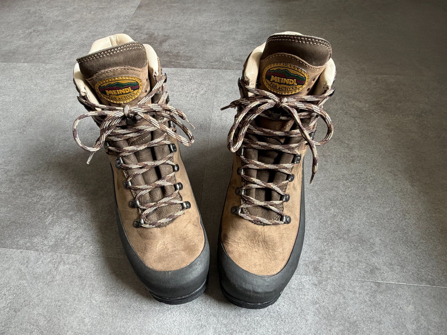 Meindl Scarpe da uomo: Meindl Himalaya MFS braun Gr. 44,5 – Nuovo (secondo la descrizione) da Balm b. Messen venduto da Brackenruf 2