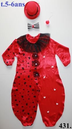 Costume Clown t. 5 - 6 ans