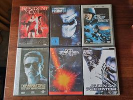 DVD Sammlung: Sci-Fi Klassiker, 6 Filme, Top Zustand!