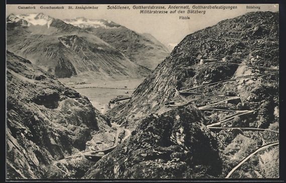 Ansichtskarten: Andermatt /Gotthardstrasse, Gotthardbefe – Gebraucht aus Berlin von bartko-reher