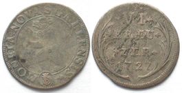 ST. GALLEN Stadt 6 Kreuzer 1727 Billon