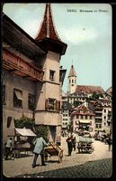 AK Thun, Strasse am Rosengarten