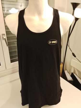 C.P. Sports Tank Top Schwarz Fitness Muskel Shirt XL NEU