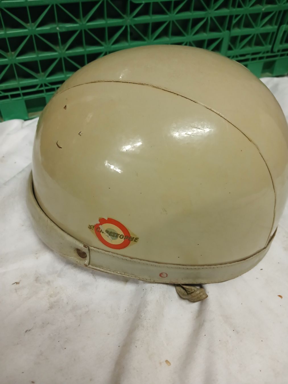 Caschi & visiere: Vintage Helm beige mit Lederfutter gebrauchter Zustand – Usato da Belp venduto da Guadalupe84 4