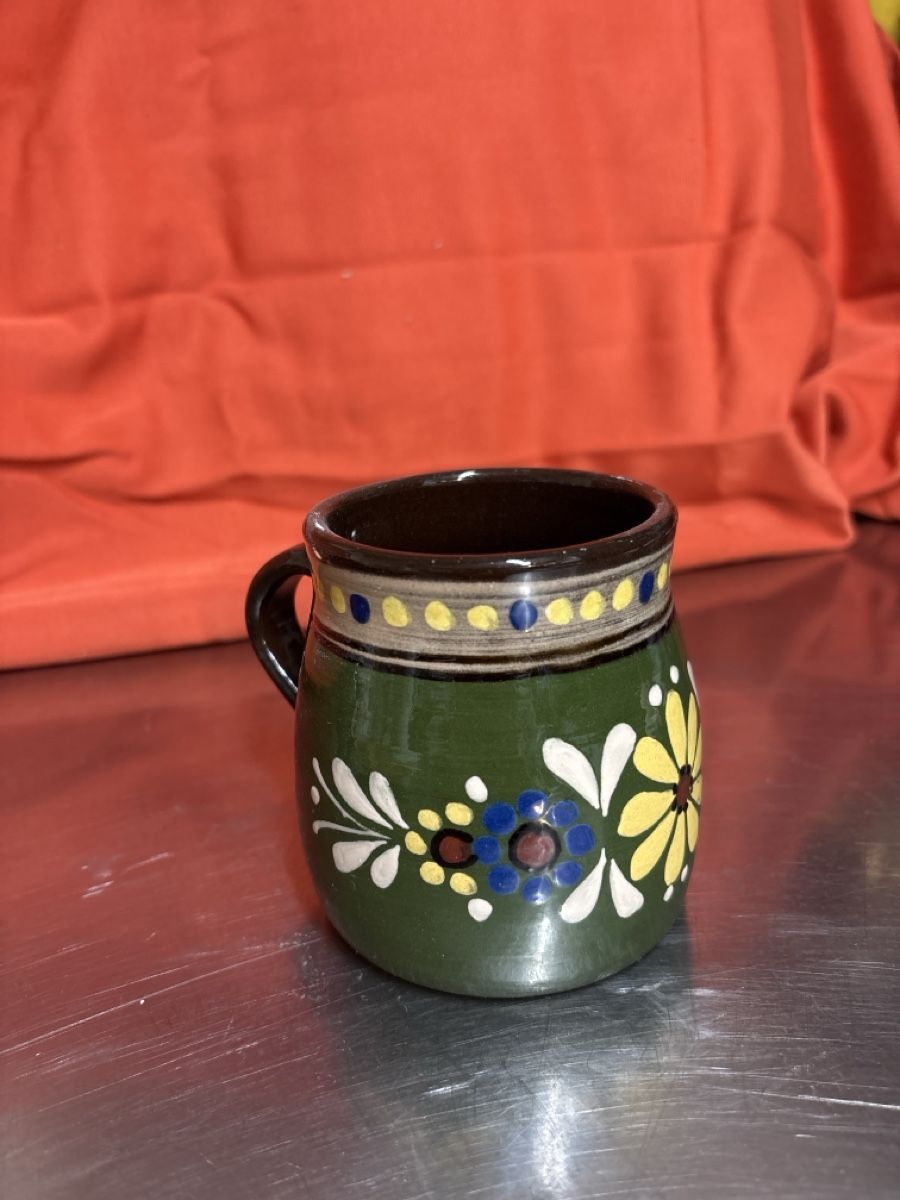 Vasi & Recipienti: Krug,Vase und Teller aus Ton mit Blumenmuster. – Usato da Lotzwil venduto da kie_fdq8 1