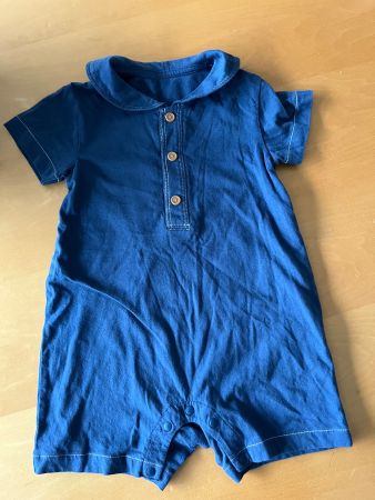 Baby Strampler Uniqlo blau Grösse 80
