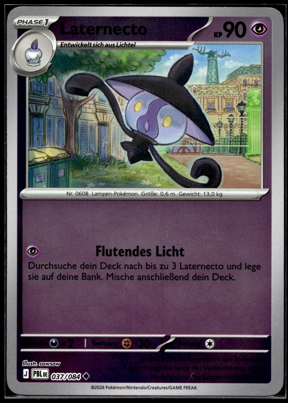 Pokémon Carte collezionabili: Laternecto (PBL DE 037/084) - Reverse Holo – Usato da Affoltern am Albis venduto da Chiesa_5