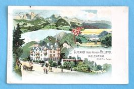 Melchthal - Hotel Bellevue - Alpenhof - Litho